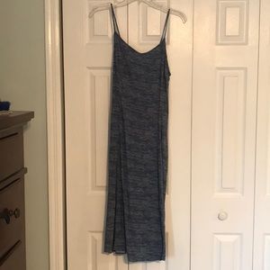 Blue spaghetti strap summer dress